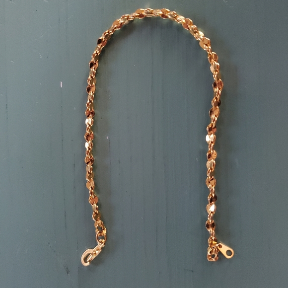 Gold Tone Rope Bracelet - Picture 2 of 3
